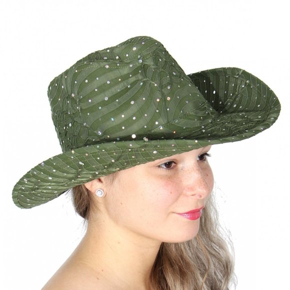 Sequin decorated cowboy hat - Picture 1 of 1